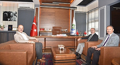 İl Milli Eğitim Müdürü Murat Demir’den İvrindi Belediye Başkanı Önder Lapanta’ya İade-i Ziyaret