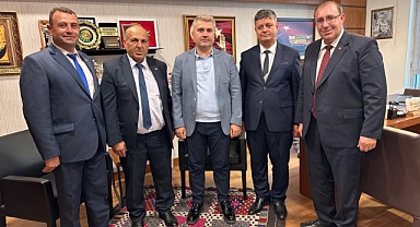 Mustafa Canbey'e Susurluk Mahalle Muhtarlarından Ziyaret