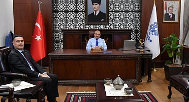 T.C. Ziraat Katılım Bankası Balıkesir Şubesi Yöneticisi Ahmet Murat Arvas’tan Vali İsmail Ustaoğlu’na Ziyaret