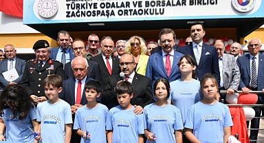 TOBB Zağnos Paşa Ortaokulu'nun Açılışı, Vali İsmail Ustaoğlu ve Rifat Hisarcıklıoğlu'nun Katılımıyla Gerçekleştirildi