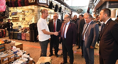Vali İsmail Ustaoğlu, Ahilik Haftası Kapsamında Esnaf ve Vatandaşlarla Buluştu