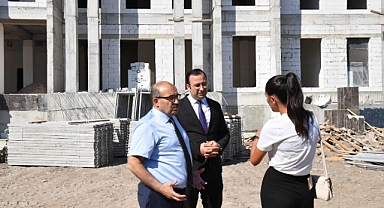 Vali İsmail Ustaoğlu, Kepsut Hükümet Konağı İnşaatını Yerinde İnceledi