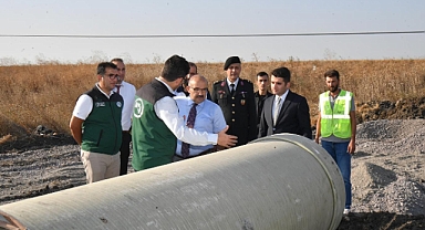 Vali Ustaoğlu, Manyas Ovası Sol Sahil Sulaması İkmali Projesini Yerinde İnceledi