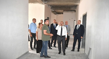 Vali Ustaoğlu, Paşalanı Anaokulu İnşaatında İncelemelerde Bulundu