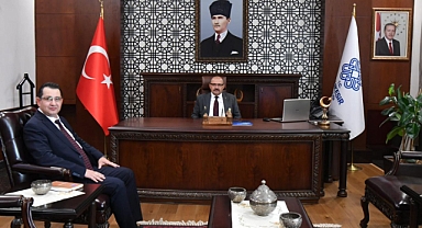 Yeni Defterdar Serkan Mehmet Ersoy'dan Vali İsmail Ustaoğlu'na Ziyaret