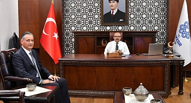 Yeni POMEM Müdürü Enver Erbil Karaca’dan Vali Ustaoğlu’na Ziyaret