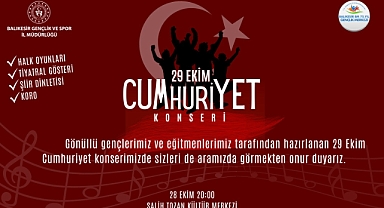 Balıkesir’de 29 Ekim Cumhuriyet Konseri: Gençlerden Cumhuriyete Coşkulu Bir Kutlama