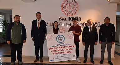 Balıkesir Gönen Ticaret Odası Mesleki ve Teknik Anadolu Lisesi Öğrencilerinden İl Milli Eğitim Müdürü Murat Demir’e Ziyaret