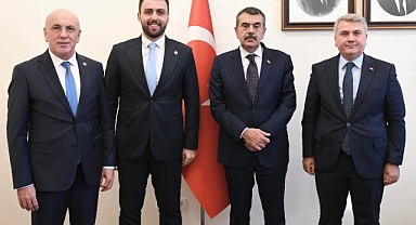 Balıkesir Milletvekilleri, Milli Eğitim Bakanı Yusuf Tekin'i TBMM'de Ziyaret Etti