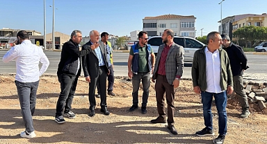 Bandırma Belediye Başkan Vekili Murat Karakoyun, Yan Yol Çalışmalarını Yerinde İnceledi
