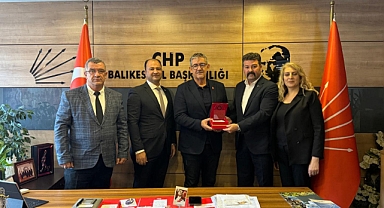 CHP Balıkesir İl Başkanı'ndan Şehit Gazi Birlik Sendikası’na Ziyaret Teşekkürü