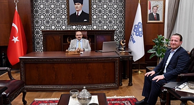 CSK Taahhüt Teknoloji Danışmanlık ve Ticaret A.Ş. Yönetim Kurulu Başkanı Ahmed Kenan Aydın, Vali İsmail Ustaoğlu'nu Ziyaret Etti