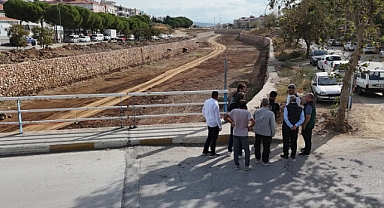 Edremit Çayı Taşkın Koruma İnşaatı İncelendi