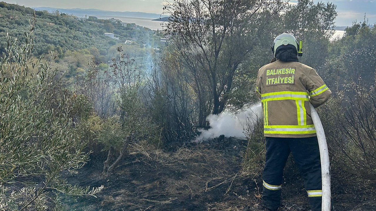 Erdek'teki Orman Yangını Hızla Kontrol Altına Alındı
