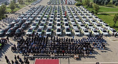 İl Emniyet Müdürlüğü'ne 204 Yeni Hizmet Aracı Kazandırıldı