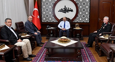 İl Jandarma Komutanı Tümgeneral Nurettin Alkan’dan Vali İsmail Ustaoğlu’na Ziyaret