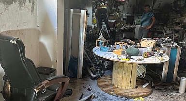 Marmara'da İşyeri Yangını