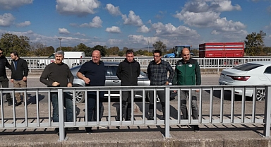 Müdür Çubukcu, Gönen Çayı'nda Taşkın Kontrol Çalışmaları Yerinde İncelendi