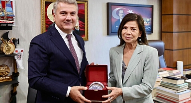 Mustafa Canbey, Arjantin Büyükelçisini Ağırladı