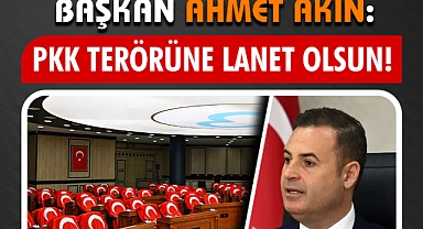 PKK Terörüne Lanet! Başkan Akın'dan Sert Tepki