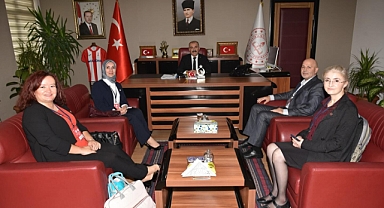 Talim ve Terbiye Kurulu Heyeti, İl Milli Eğitim Müdürü Murat Demir’i Ziyaret Etti