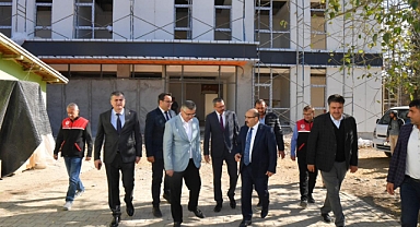 Vali İsmail Ustaoğlu, Havran İlçe Tarım ve Orman Müdürlüğü Hizmet Binası İnşaatını İnceledi
