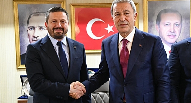 AK Parti Balıkesir İl Başkanı Mehmet Aydemir, Hulusi Akar'ı Ağırladı