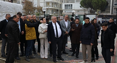 Akçay Kordonu Yeniden Şekilleniyor: Başkan Ertaş, Çalışmaları İnceledi