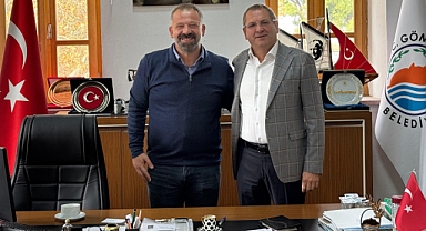 Ayvalık Belediye Başkanı Mesut Ergin’den Gömeç Belediye Başkanı Melih Bağcı’ya Ziyaret