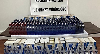 Balıkesir’de Kaçak Alkol Operasyonu: 1611 Şişe Ele Geçirildi