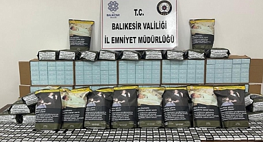 Balıkesir’de Kaçak Tütün Operasyonu: 100.000 Makaron Ele Geçirildi