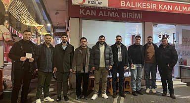 Balıkesir'de Türkiye Gençlik Vakfı Gönüllülerinden Anlamlı Kan Bağışı: 