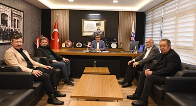 Balıkesir Esnaf ve Sanatkarlar Odaları Birliği Başkanı Fehmi Erdem, Altıeylül Belediye Başkanı Hakan Şehirli'yi Ziyaret Etti