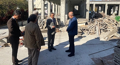 Balıkesir İl Müftüsü, Sıddık Naci Eren Camii ve Külliyesi İnşaatını Ziyaret Etti