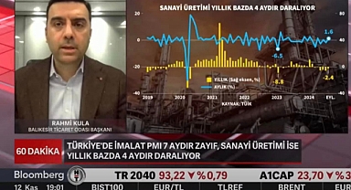 Balıkesir Ticaret Odası Başkanı Rahmi Kula, Bloomberg HT'de İhracat ve Ekonomi Üzerine Değerlendirmelerde Bulundu