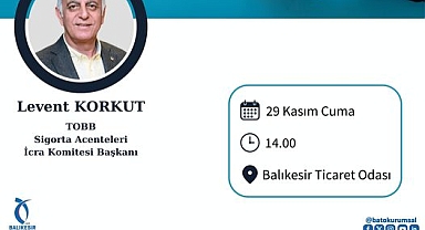 Balıkesir Ticaret Odası’nda Sigorta Acenteleri Buluşması Düzenleniyor
