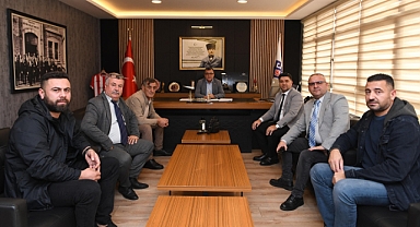 Balser Taşıyıcılar Kooperatifi Yönetimi, Altıeylül Belediye Başkanı Hakan Şehirli’yi Ziyaret Etti