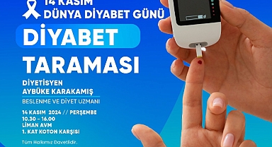 Bandırma’da 14 Kasım Dünya Diyabet Günü'ne Özel Diyabet Taraması Etkinliği