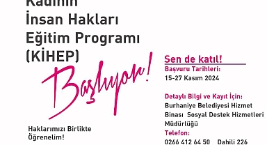 Burhaniye Belediyesi ve Kadının İnsan Hakları Derneği İşbirliğiyle Kadının İnsan Hakları Eğitim Programı Başvuruları Başladı