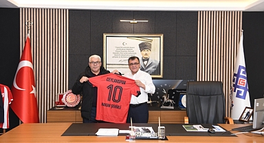 Ceylanspor Yönetiminden Altıeylül Belediye Başkanı Hakan Şehirli’ye Ziyaret