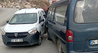 Edremit'te TOKİ Kavşağında Kaza