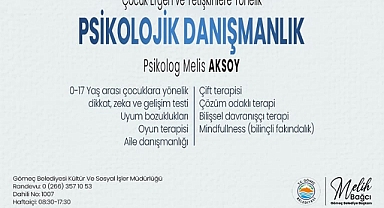 Gömeç Belediyesi’nden Ücretsiz Psikolojik Danışmanlık Hizmeti