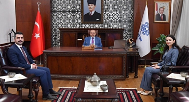 Kaymakam V. Zeynep Demir ve Hakim Ahmet Yesevi Demir’den Vali Ustaoğlu’na Ziyaret