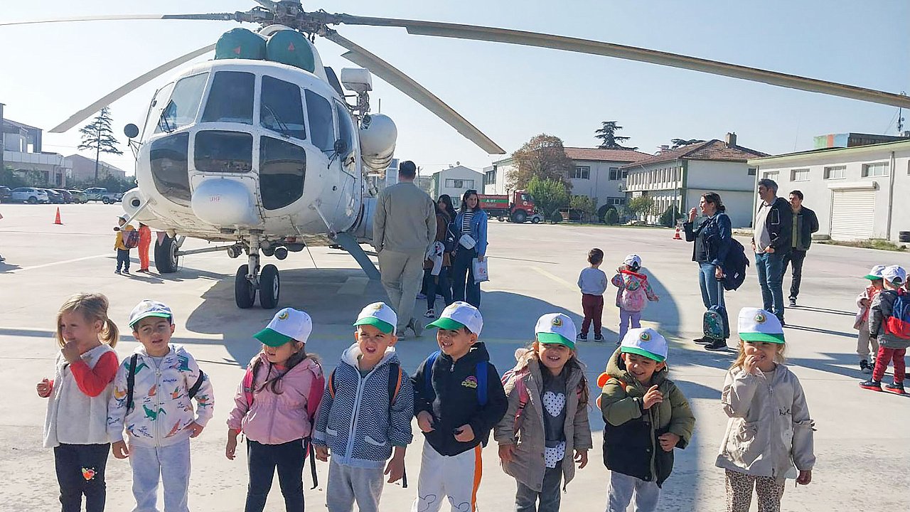 Makbule Efe Anaokulu Öğrencileri Yangın Yönetim Merkezi’nde