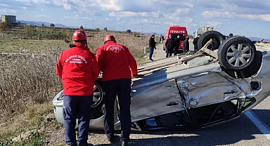 Manyas’ta Trafik Kazası: Bir Yaralı