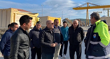 Marmara Adalar Belediye Başkanı Aydın Dinçer, Saraylar Uluslararası Gümrüklü Limanı’nda İncelemelerde Bulundu