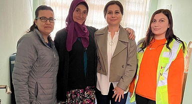 Sındırgı Belediye Başkanının Eşi Gonca Sak, Devlet Hastanesini Ziyaret Etti