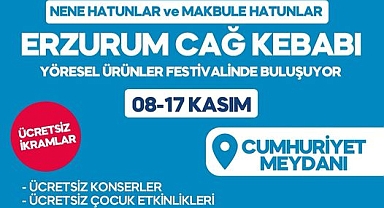 Sındırgı Belediyesi’nden Erzurum Cağ Kebabı ve Yöresel Ürünler Festivali