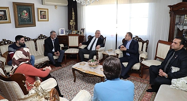 Ahmet Akın ve Mehmet Ertaş’tan Merhum Tuncay Kılıç’ın Ailesine Taziye Ziyareti