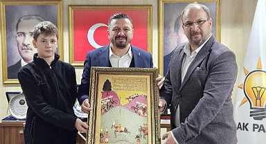 AK Parti Balıkesir İl Başkanlığı’na Kaşgar Sipahi Ocağı’ndan Ziyaret